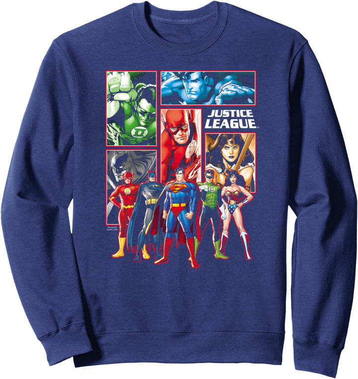Justice League Panels All Characters Sweatshirt