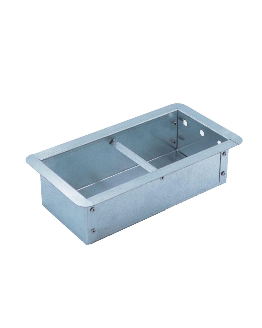 FONDERIA BONGIOVANNI | Schublade aus verzinktem Blech | Ascheauffang | Schublade für Kamin | 30 x 16