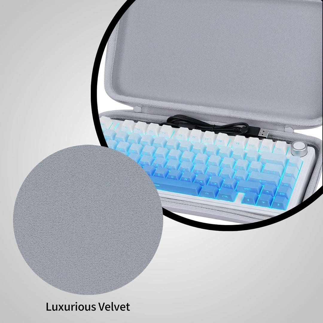 Hart Schutzhülle Kompatibel mit Aula F75 / F75 PRO/ F75 Max Mechanische Tastatur Gaming (Grau), Grau