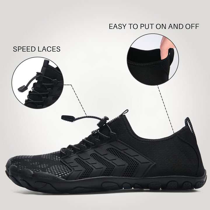 IceUnicorn Barfuss Schuhe Damen Walkingschuhe Barfussschuhe Herren Anfänger Bequeme Atmungsaktiv Ges