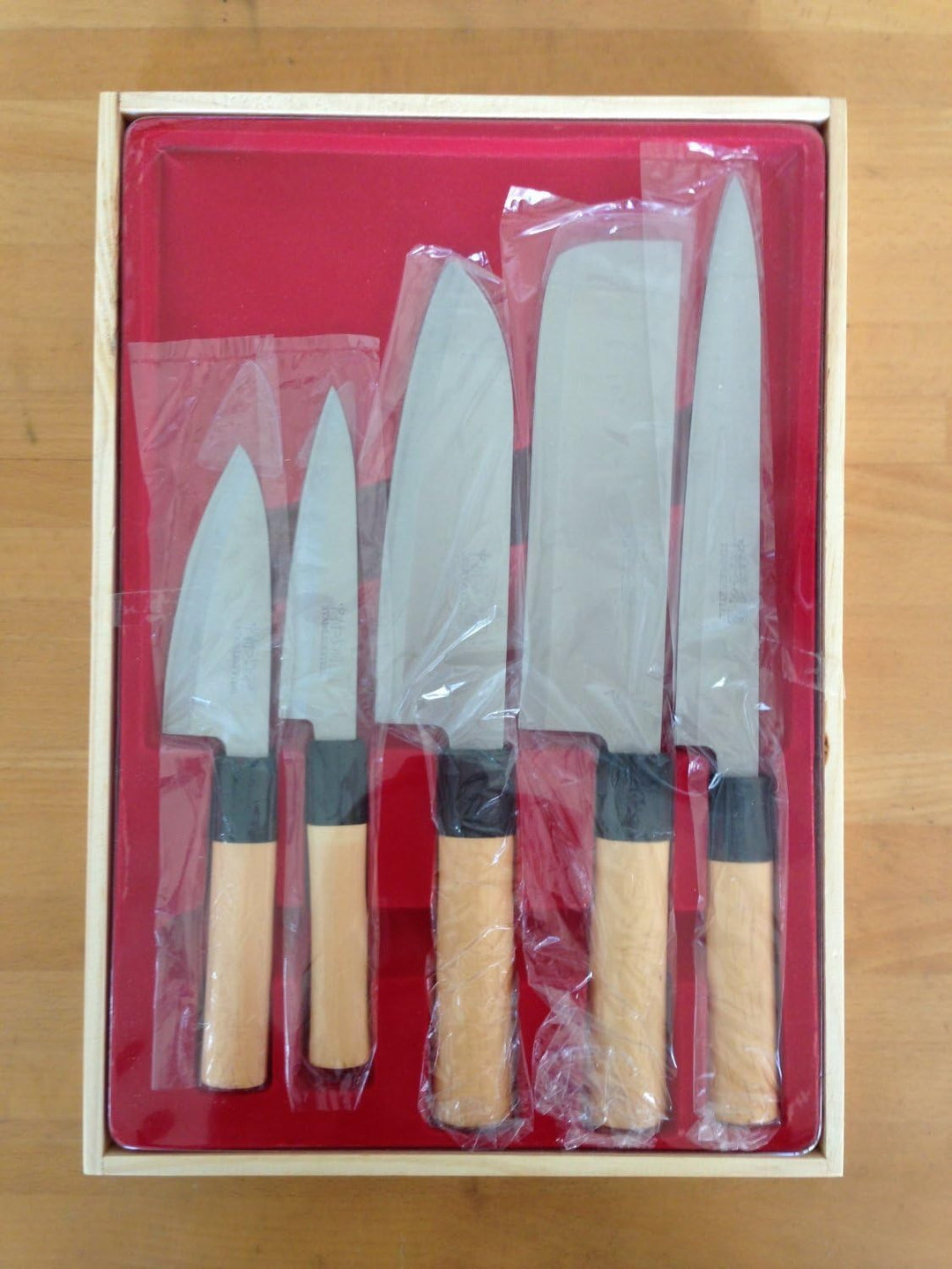 Mr.Takaaki Nakamura Küchenmesser des berühmten japanischen Chefs Komei Nakamura, 5 Stück