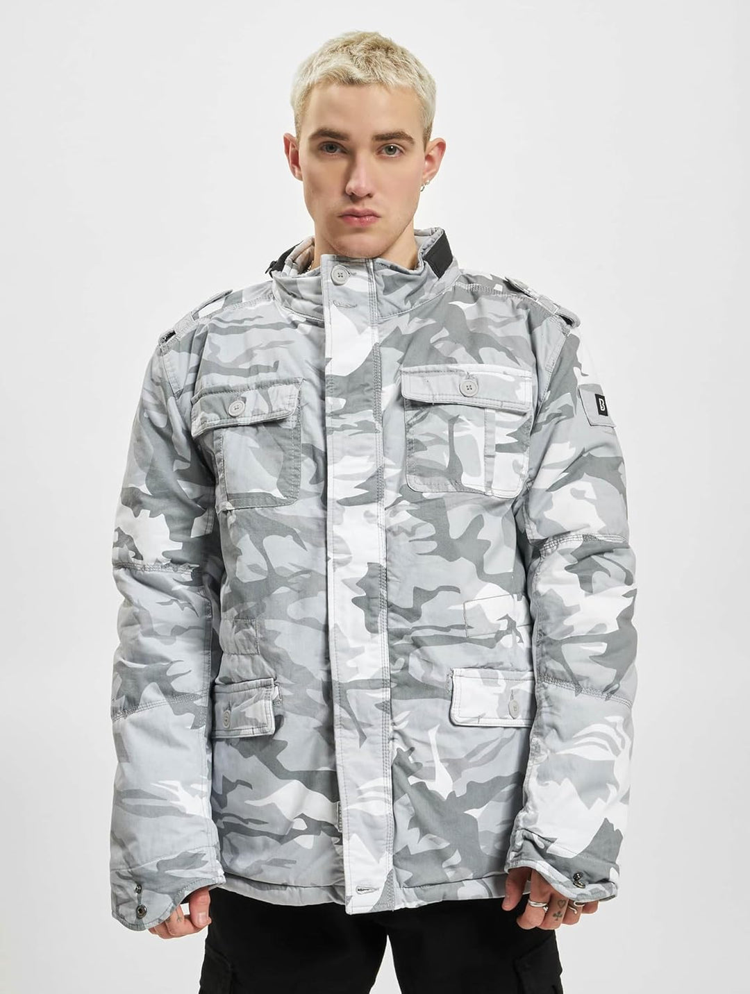 Brandit Jacket - Stylische Jacke für Herren mit versteckter Kapuze, Stehkragen und Baumwollfutter, Ü