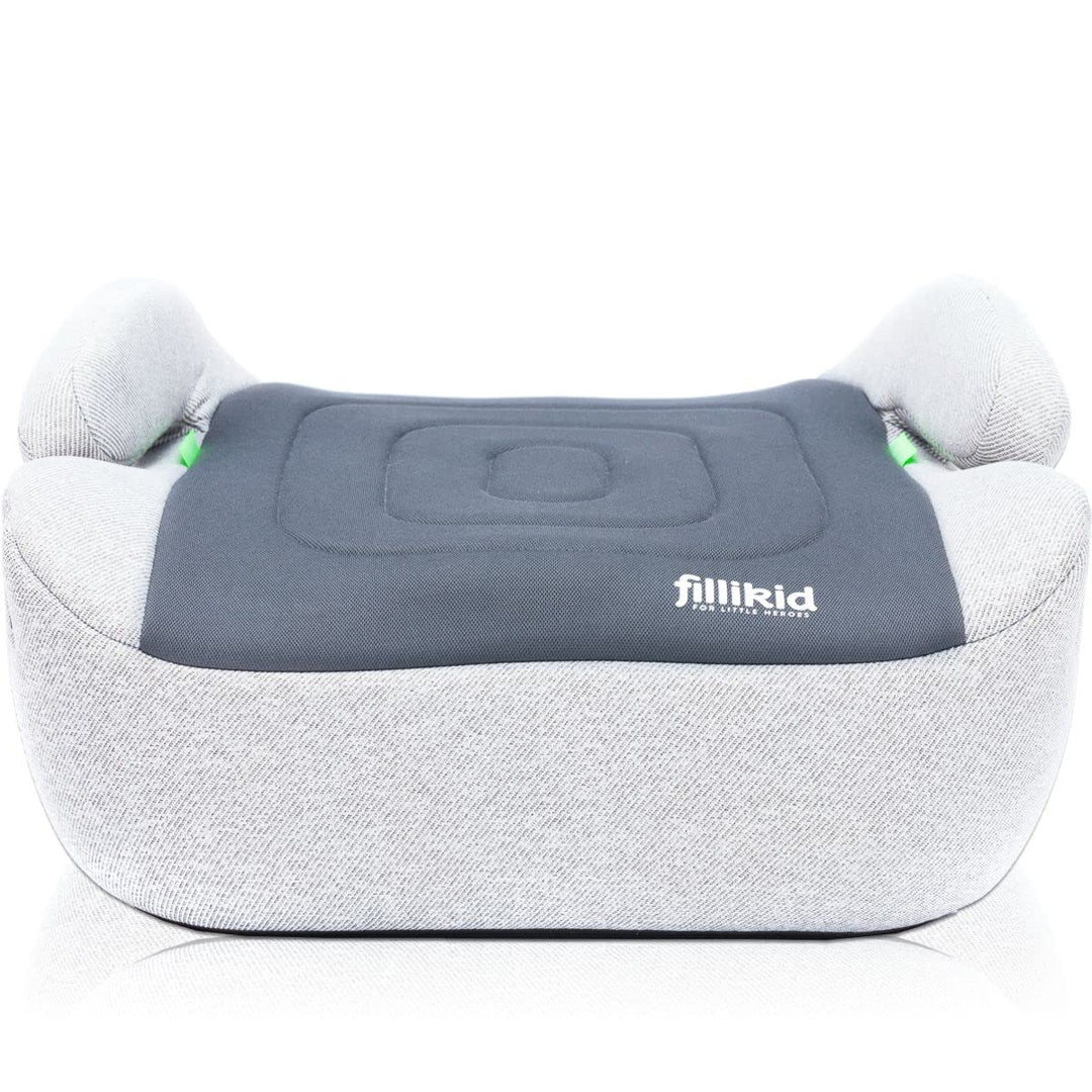 Sitzerhöhung i-Size Norm Isofix Kinder Auto Sitz Gruppe 3 125 – 150 cm Körpergrösse ECE R129 (GRAU),