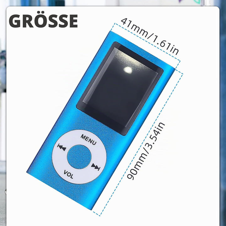MP3-Player/MP4-Player Bluetooth 5.0, 1.8" Tragbarer HiFi-Musikplayer mit Verlustfreiem Sound und Lau