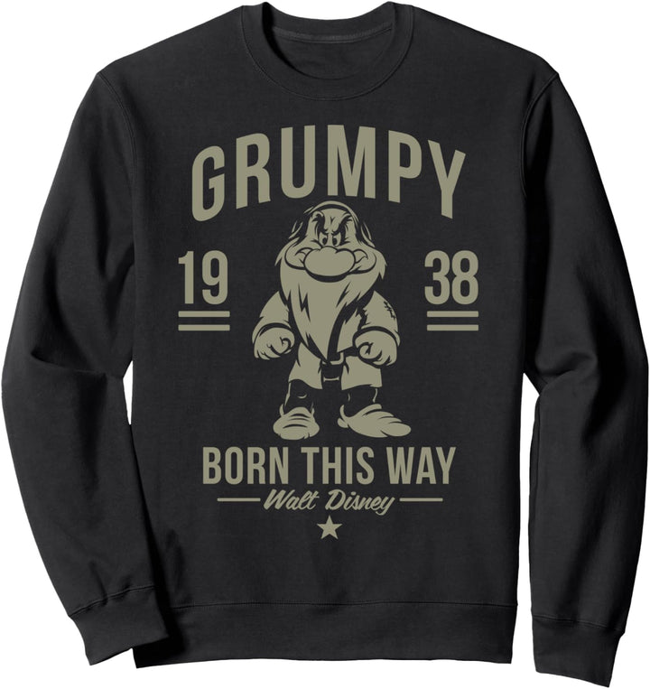 Disney Snow White Grumpy Born This Way 1938 Sweatshirt