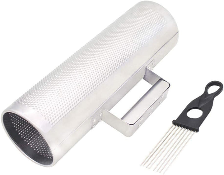 Towwoo 12" x 4" Edelstahl Guiro Shaker Musical Latin Percussion Instrument Training Tool mit Schaber