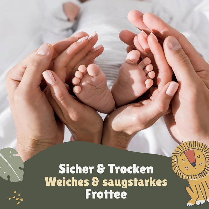 Familando Kapuzenhandtuch mit Ohren für Babys und Kleinkinder 0-4 Jahre · Frottée Handtuch für Neuge