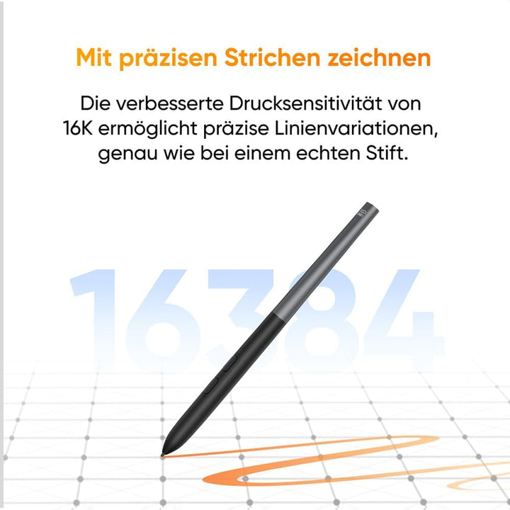 XPPen Artist 12 3rd Grafiktabletts mit Display für PC, 16384 Druckstufen, 8 Schnelltasten, 99% sRGB,