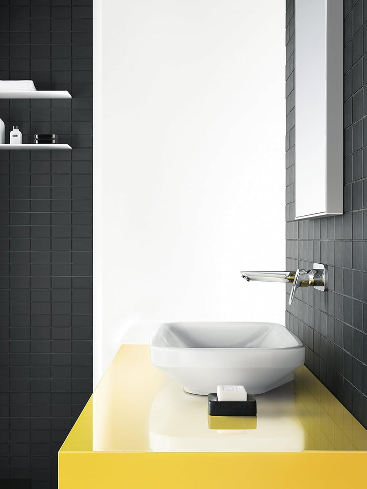 hansgrohe Wasserhahn Logis Unterputz (wassersparende Armatur, Auslauf Länge 195mm, Wandmontage) Chro