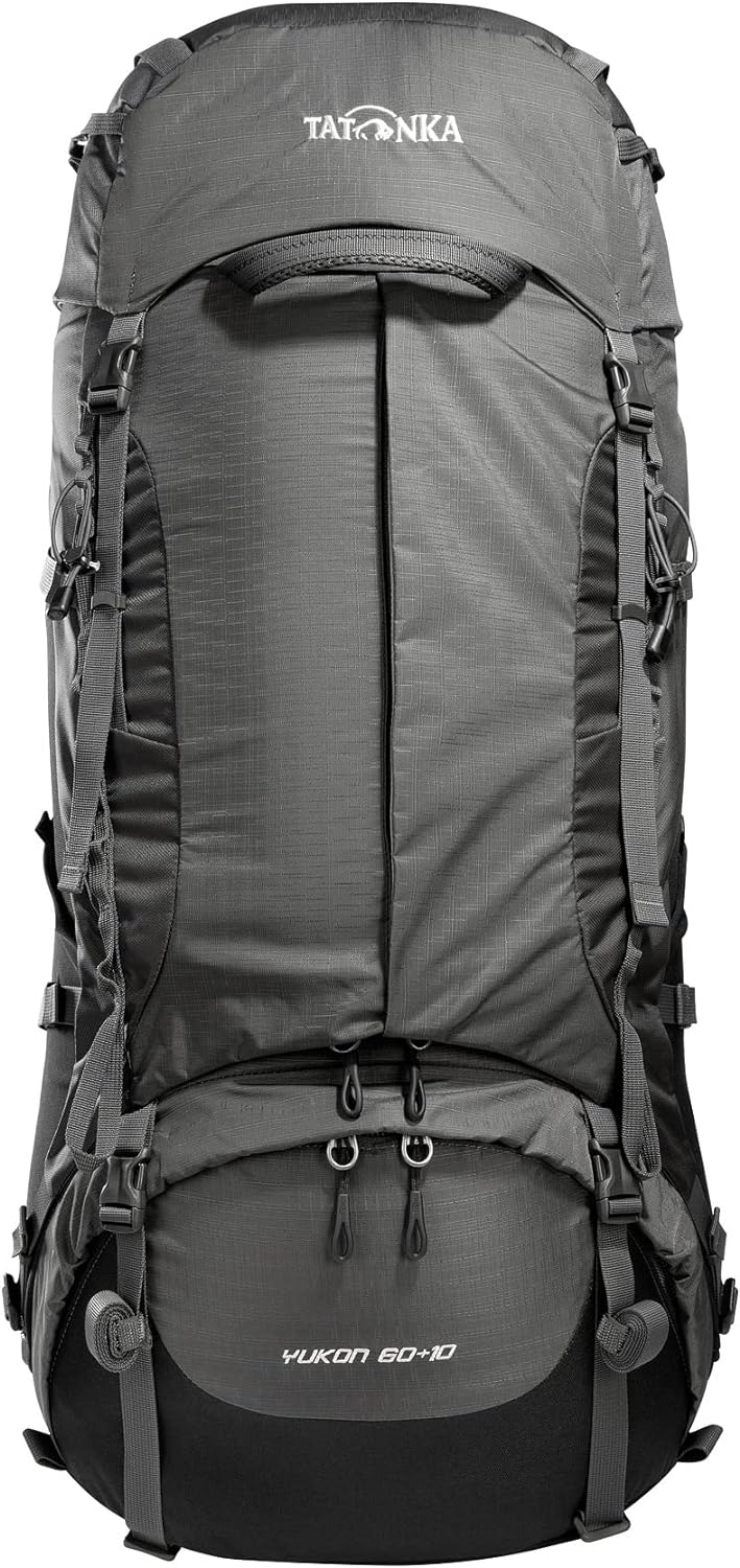 Tatonka Unisex Yukon 60+10 Rucksack (1er Pack) 60+10 Liter Black / Titan Grey, 60+10 Liter Black / T