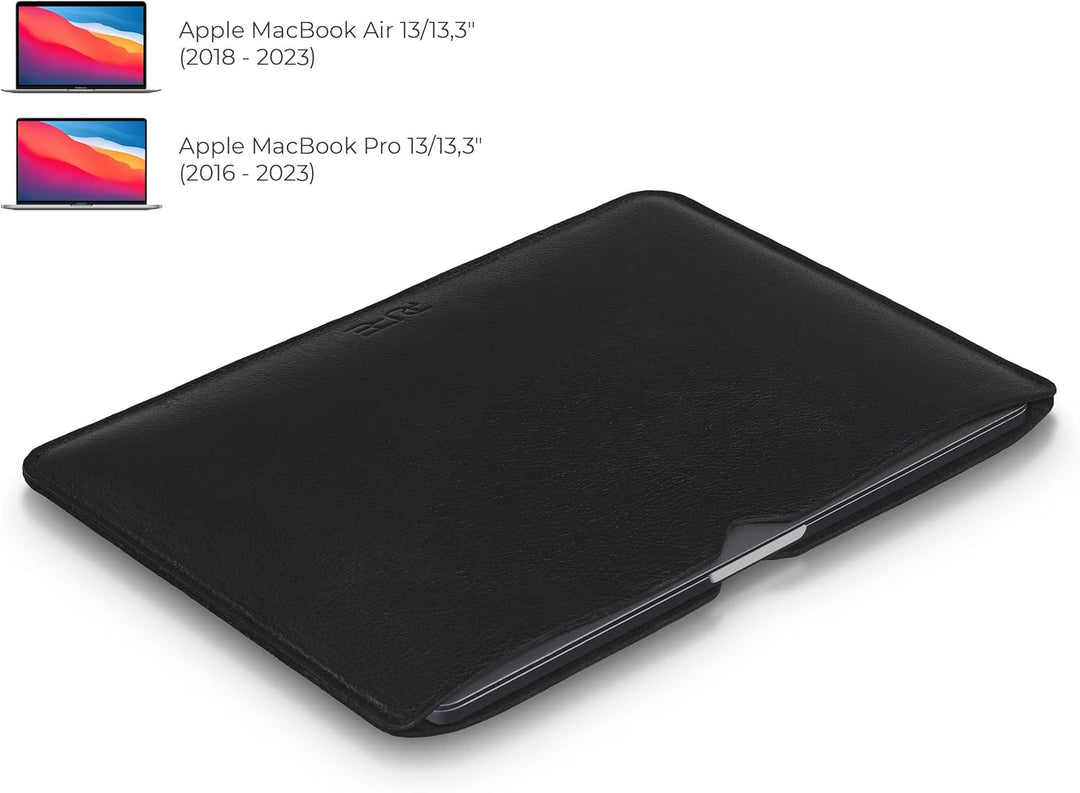 Lederhülle AVIOR für MacBook Air und MacBook Pro 13 Zoll - Schutz Hülle aus Leder I Tasche Cover Cas