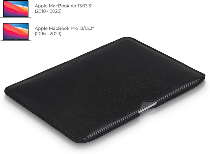 Lederhülle AVIOR für MacBook Air und MacBook Pro 13 Zoll - Schutz Hülle aus Leder I Tasche Cover Cas