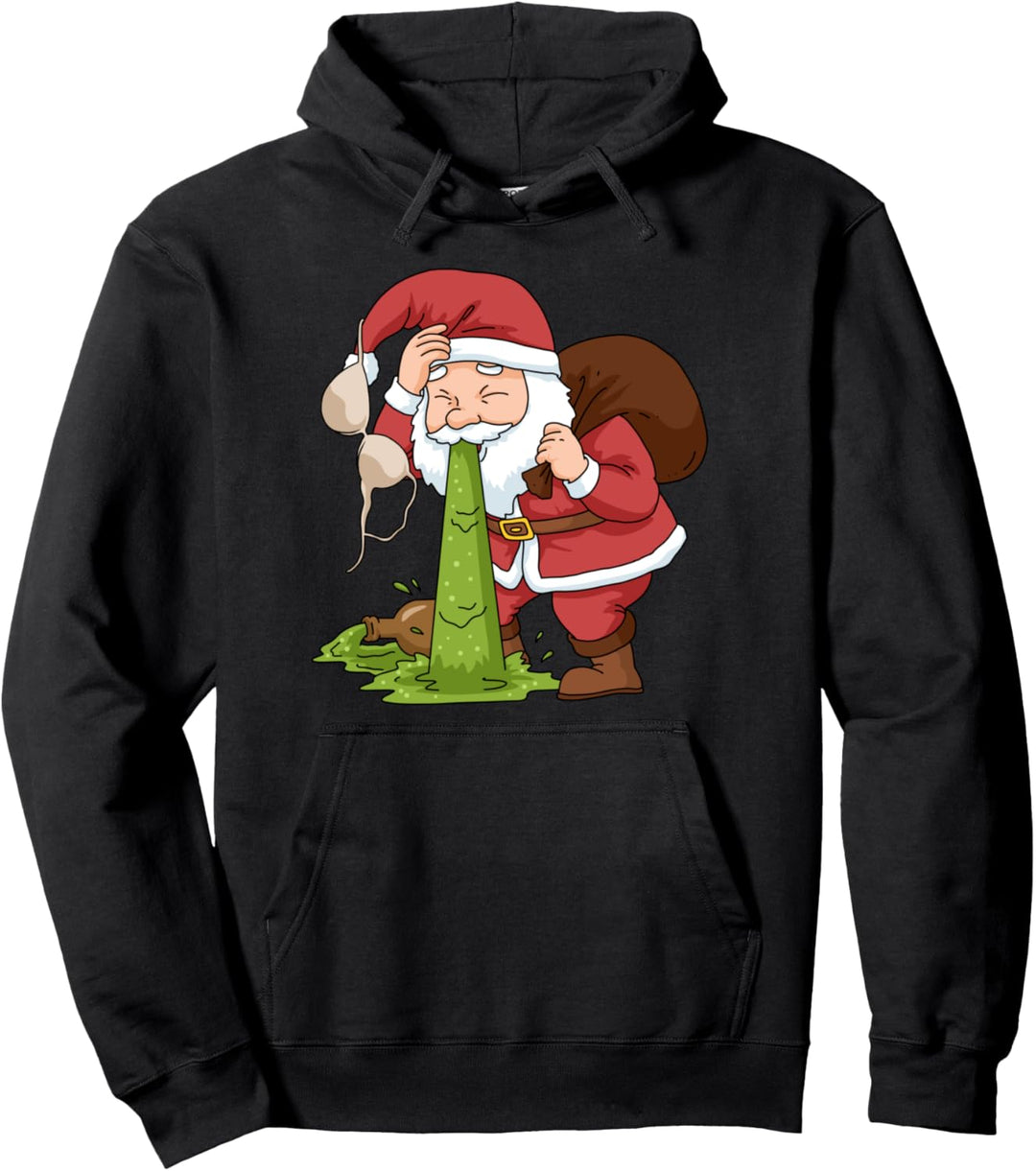 Lustiger Weihnachtsmann Hoodie Weihnachten Geschenk Party Pullover Hoodie