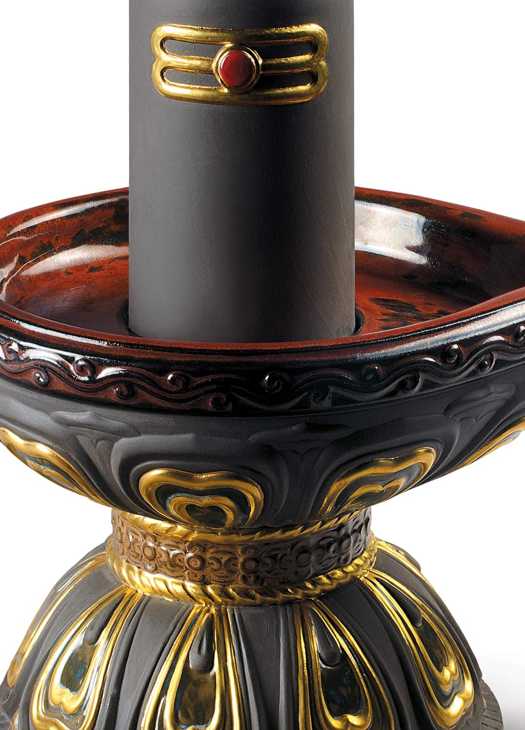 LLADRÓ Figur Lingam. Gold. Lingam. Porzellan.