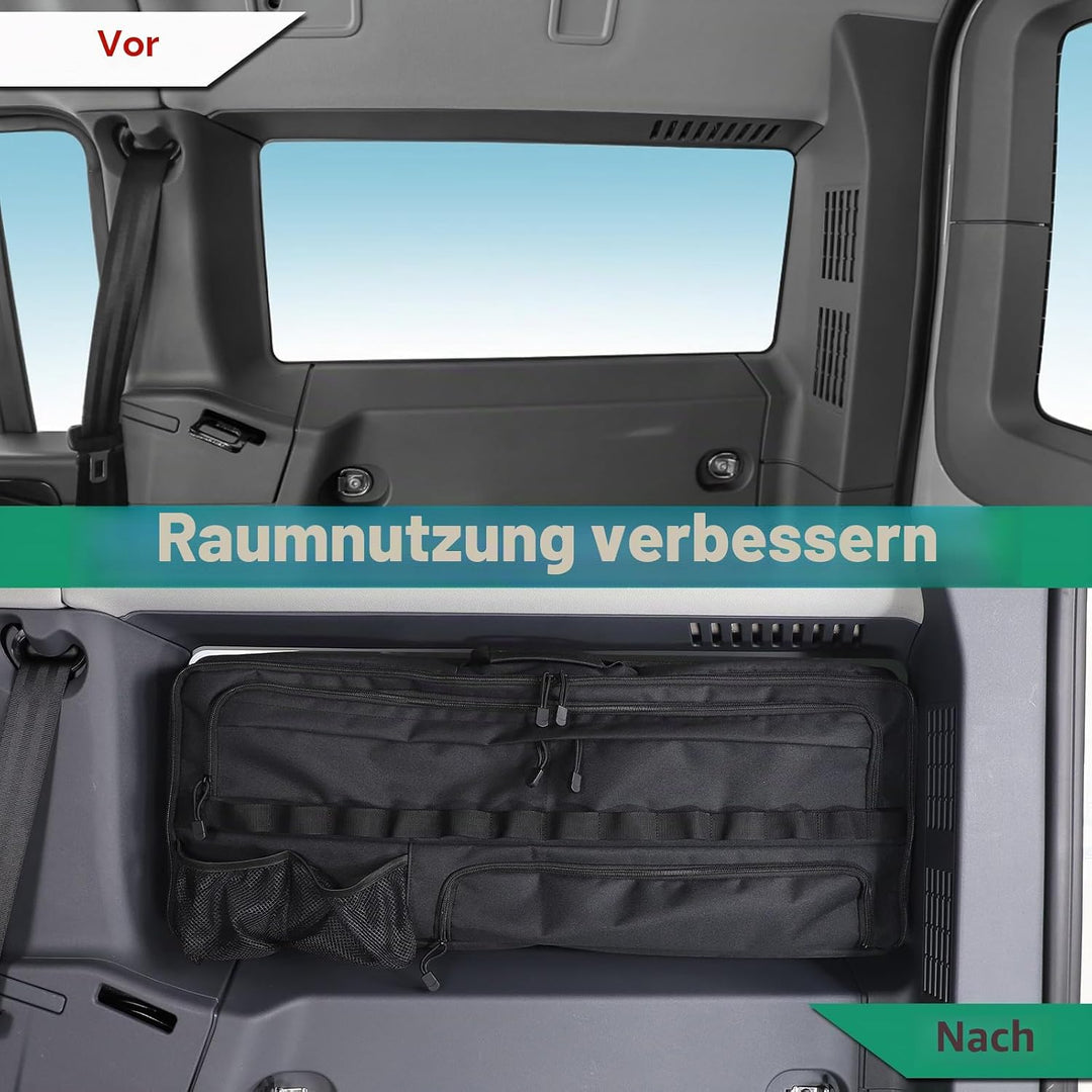 Kofferraum-Aufbewahrungstaschen, kompatibel mit Ineos Grenadier 2020-2024, Schwarz, einfacher Stil,