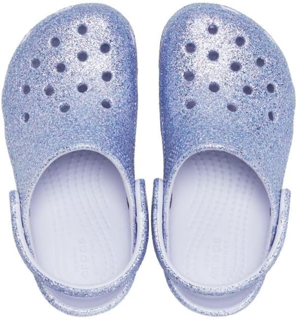 Crocs Unisex Kinder Classic Glitter Clog K 4 Toddler Mattierter Glitzer, 4 Toddler Mattierter Glitze