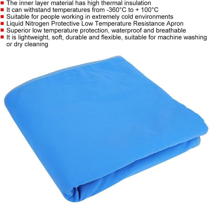 Blaue Cryo-Schürze, Kryo-Schürze, für Niedertemperatur-Gaskühllager
