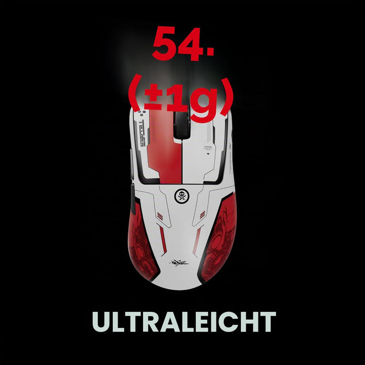 Pulsar x Quiccs Limited Edition – Xlite v4 kabellose Gaming-Maus, Ultraleicht, 54 g, ergonomisch, op