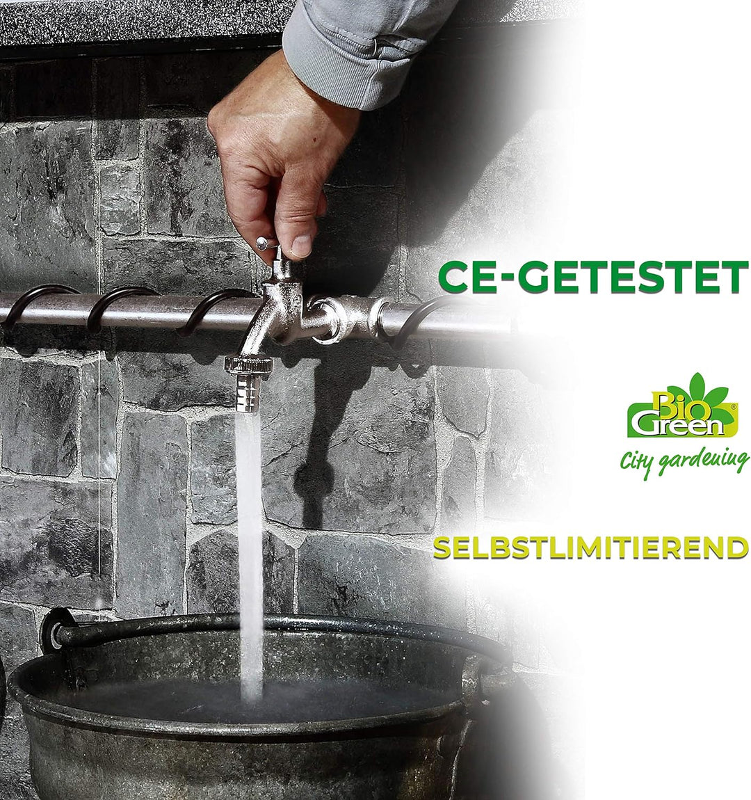 Bio Green Pflanzen-Heizkabel | 6 Meter | 60 Watt | selbstlimitierend | schützt Pflanzen und Töpfe vo