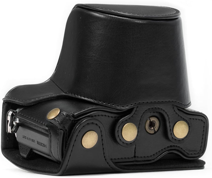 MegaGear MG367 Olympus OM-D E-M10 Mark II, E-M10 (14-42mm) Ever Ready Leder Kamera-Case mit Tragerie