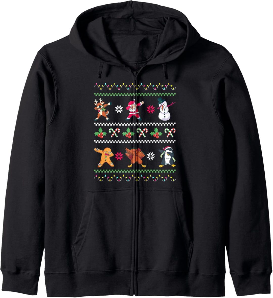 Dabbing Santa Claus Dab Dance Santa Santa Christmas Pajama Kapuzenjacke