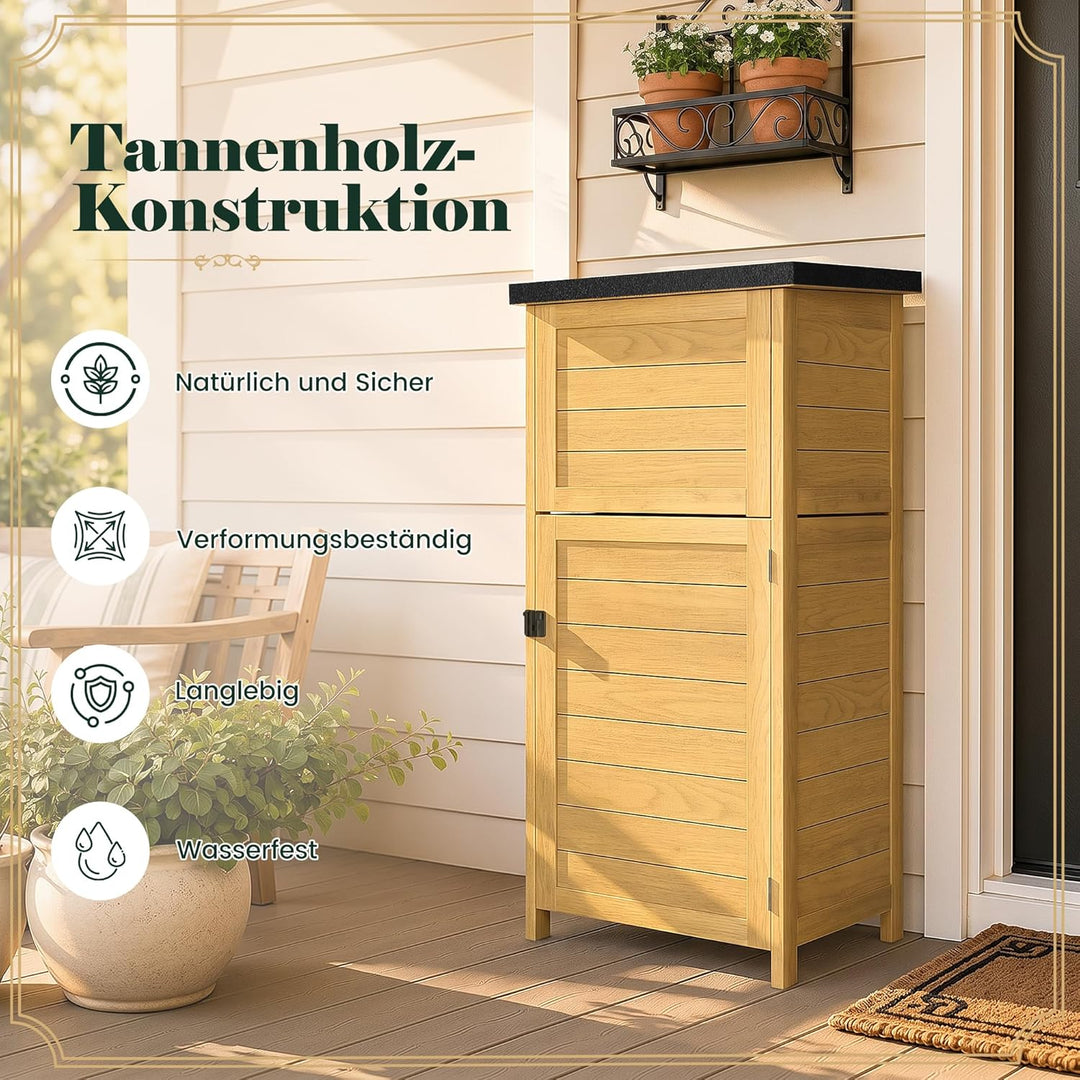 Pamapic Paketbox, Extra Grosse Briefkasten mit Paketfach den Aussenbereich, Bodenmontiert, Abschlies