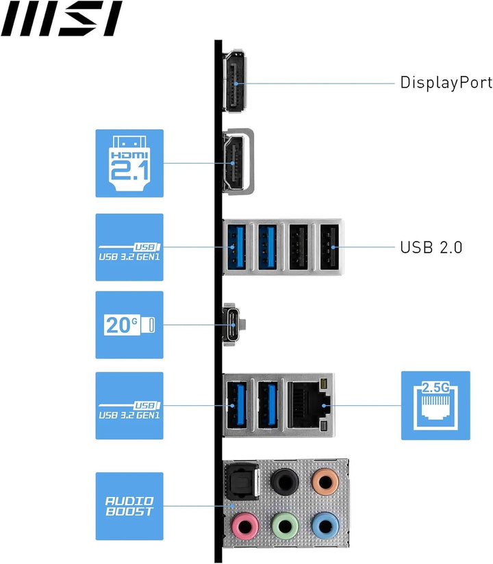 MSI PRO Z790-S WiFi Motherboard, ATX - Unterstützt Intel Core Prozessoren der 12. und 13. Generation
