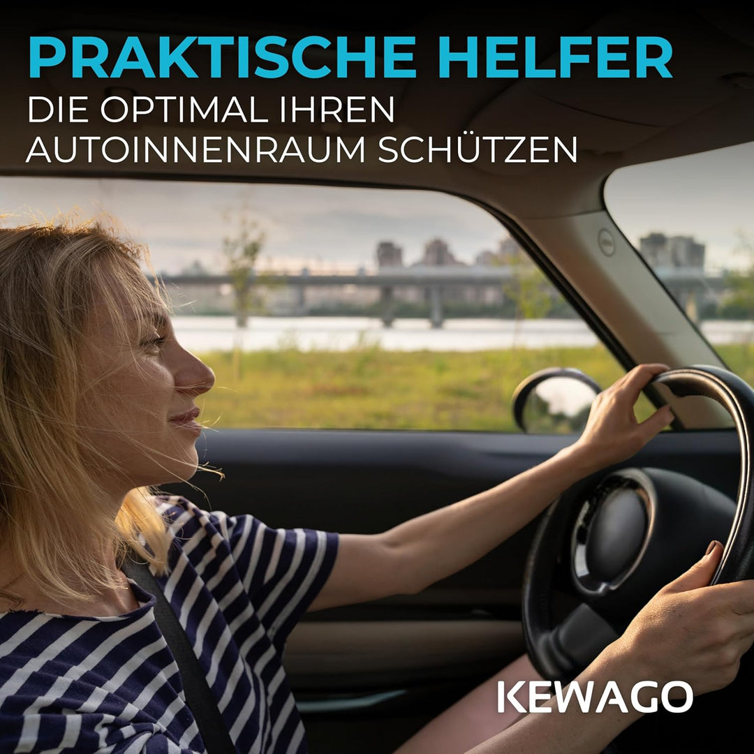 Kewago Rückenlehnenschutz Auto Kinder, Sitzschoner Auto Rückenlehne für die Rückseite der Vordersitz
