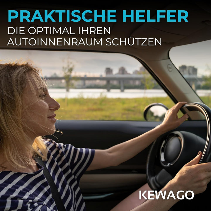 Kewago Rückenlehnenschutz Auto Kinder, Sitzschoner Auto Rückenlehne für die Rückseite der Vordersitz