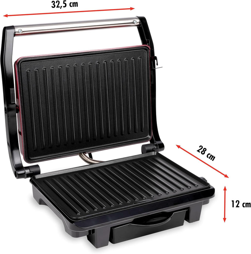 alpina Kontaktgrill - Optigrill 230V/1000W - Sandwich Maker - Panini Grill - Multigrill für Gemüse,