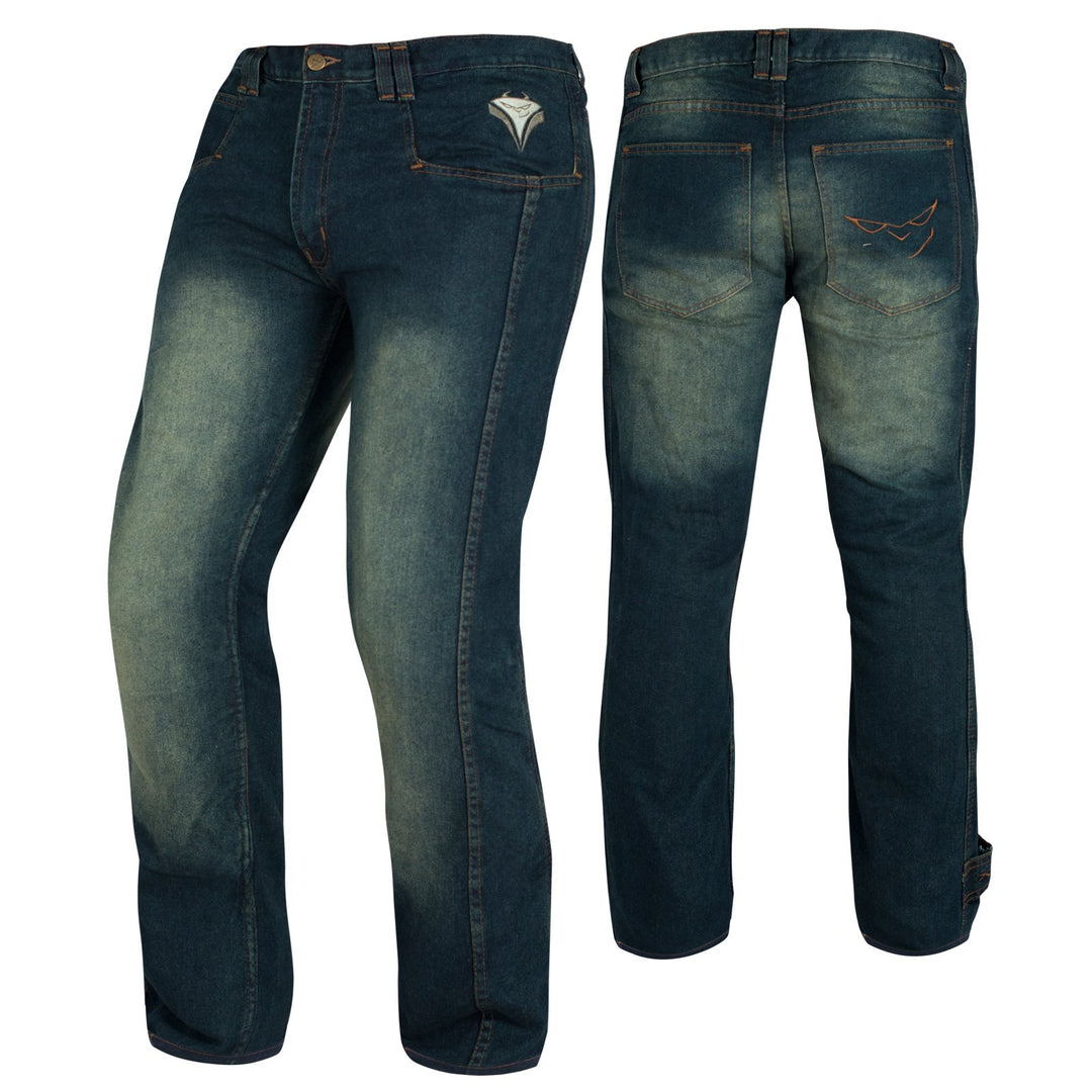 A-Pro Hose Jeans CE Protektoren Motorrad Lateral Verstaerkungen Motorradjeans Schwarz US 28 ( EU 42
