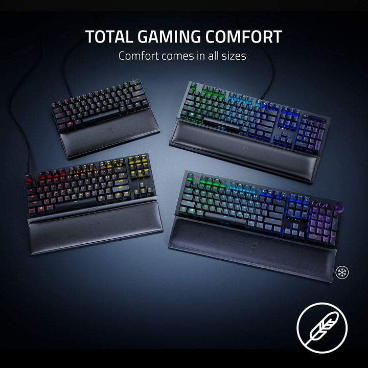 Razer Ergonomische Handgelenkauflage für Mini-Tastaturen: Plüsch-Kunstleder-Memory-Schaumstoff-Kisse