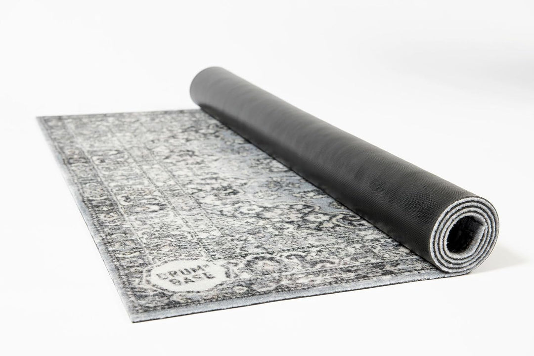 DRUMnBASE Vintage Perser-Stil Bühnenteppich VP130-GRY Grau 4.26' X 3', Grau
