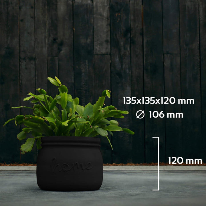 CONCRETTE Blumentopf Blumenkübel Zement-Pflanzkübel Übertopf aus Beton Home Ø 11 cm | 17 Farben 16x1