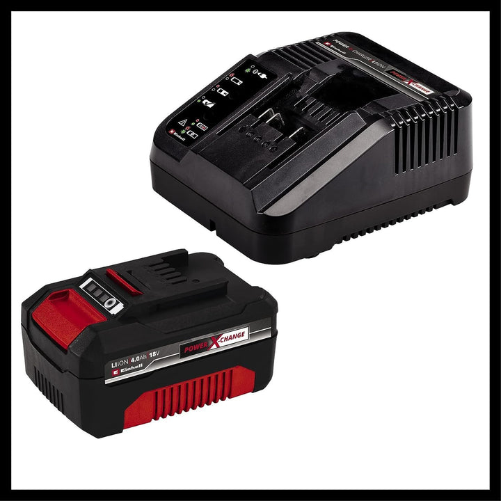 Einhell Akku-Bohrschrauber TE-CD 18/40 Li + Akku-Winkelschleifer TC-AG 18/115 Li Power X-Change (Li-