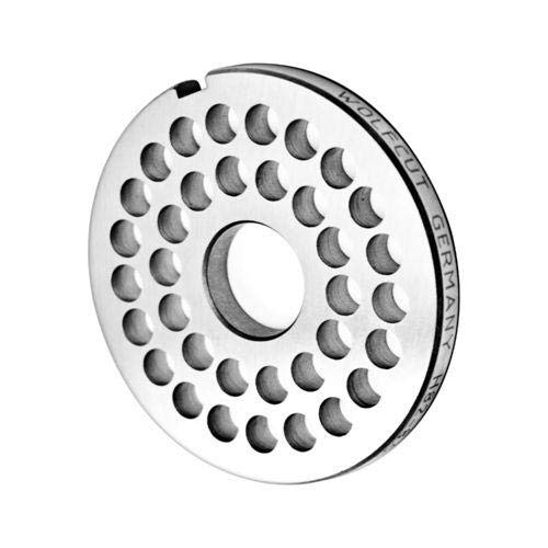 Wolfcut Lochscheiben INOX kompatibel mit Fleischwolf Edertal EM82 LW5, EM82 VL-5 und EM82 (8,0 mm),