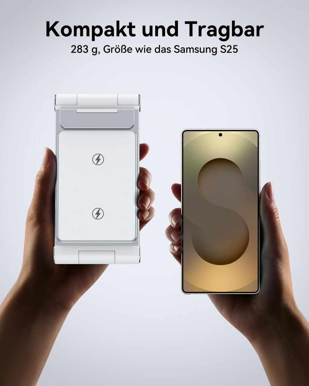 3 in 1 Induktive Ladestation Faltbar für Samsung Galaxy S25 Ultra Plus FE S24 S23 S22 S21 S20 Series