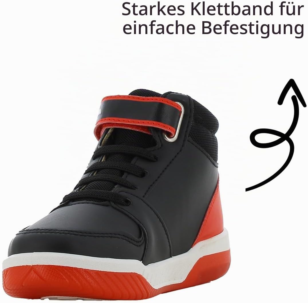 Leomil Paw Patrol Blinkschuhe Schuhe Jungen, Ideal for Schule und Freizeit Schwarz Rot 005 32 EU, Sc