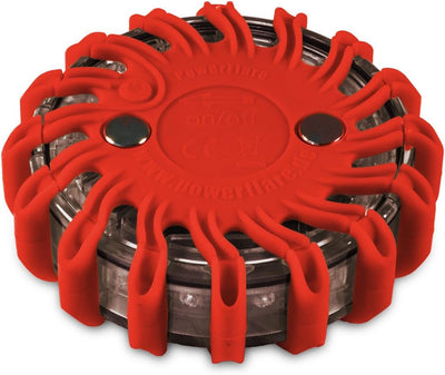 LIFE IS SIMPLE Powerflare LED Batterie Signallicht in rot, Rot