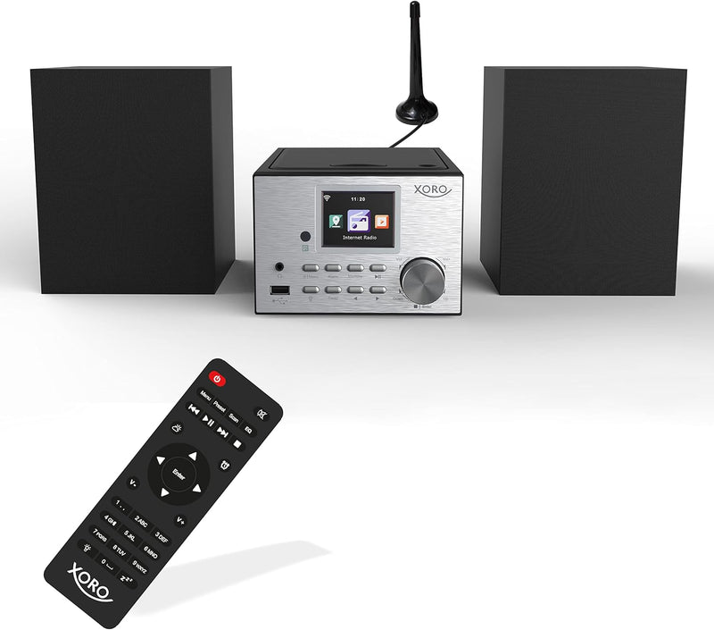 XORO HMT 500 PRO - Mikro Stereoanlage (Internet-/DAB+/UKW-Radio, CD Player, Bluetooth, USB Mediaplay