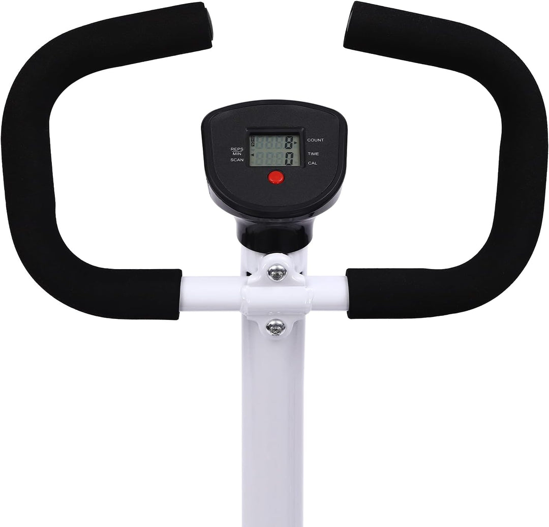 Fitness Mini Stepper Blau+Weiss Fitness Stepper Stahlrohr Übung Stepping Maschine mit Widerstandsbän
