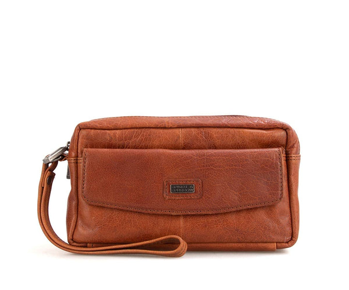 Spikes & Sparrow Handgelenktasche Leder 23 cm Cognac, Cognac