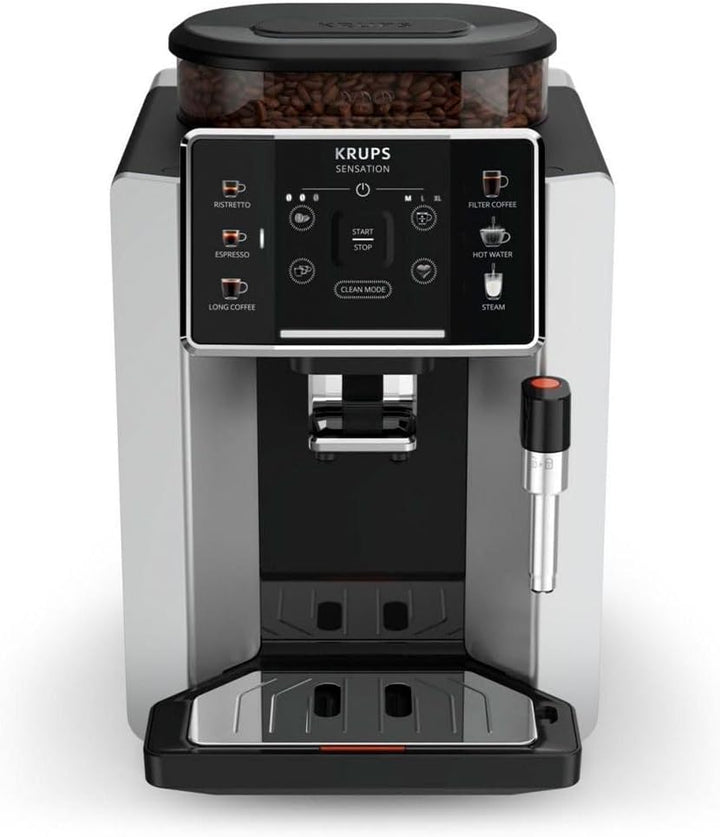 Machine à café à grain Krups Sensation EA910E10 1450 W Argent