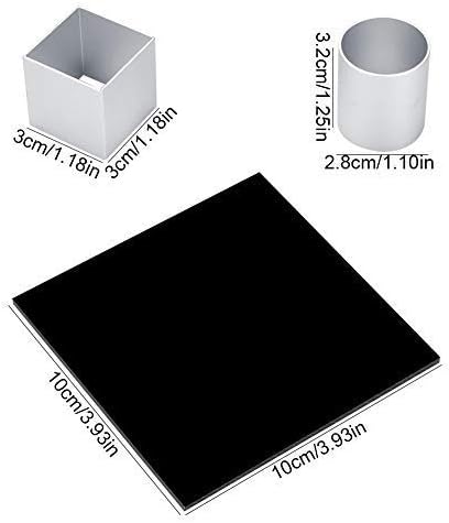 TOPINCN Backformen,3D-Metallwürfel-Kuchenform Dreischichtiges Rotations-Mousse-Kuchen-Dessert-Backfo
