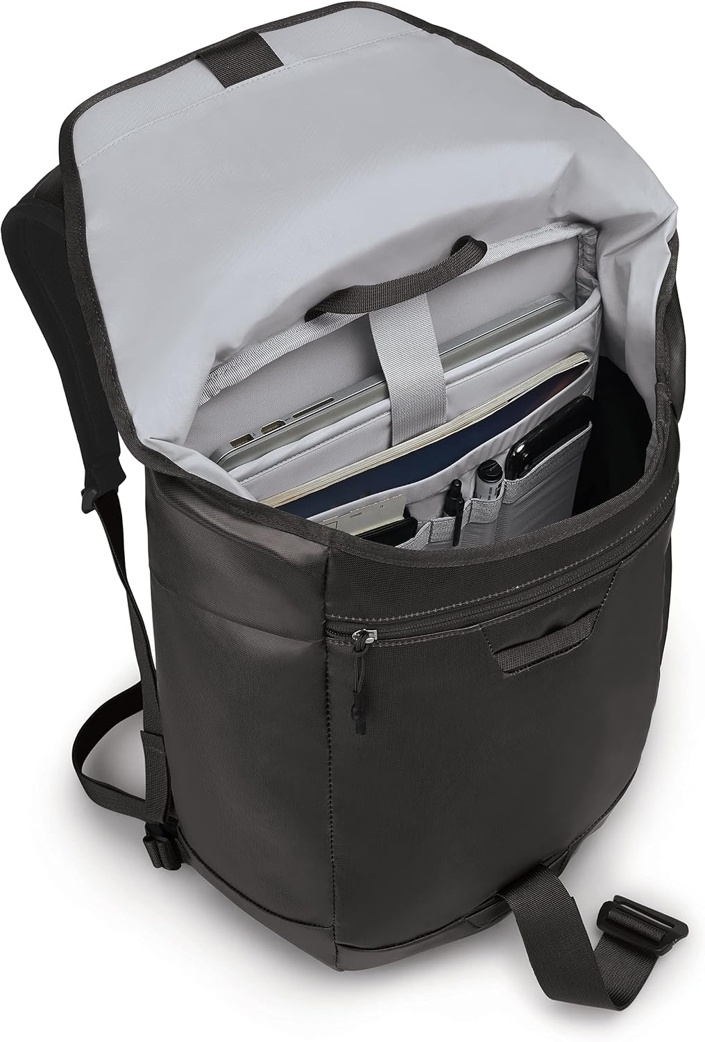 Osprey Unisex – Erwachsene Transporter Flap Lifestyle Pack O/S Schwarz, Einheitsgrösse Schwarz