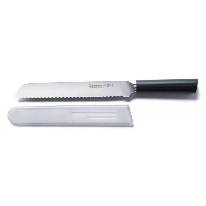 Coolinato – Profi Brotmesser Wellenschliff 20cm – Extra scharfer Klingenstahl – Ergonomischer Kunsts