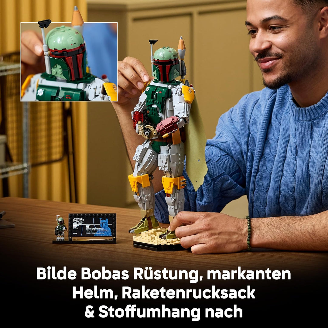 LEGO Star Wars: Die Rückkehr der Jedi-Ritter Boba Fett Figur - mit Helm, Blaster &amp; Kopfgeldjäger Min