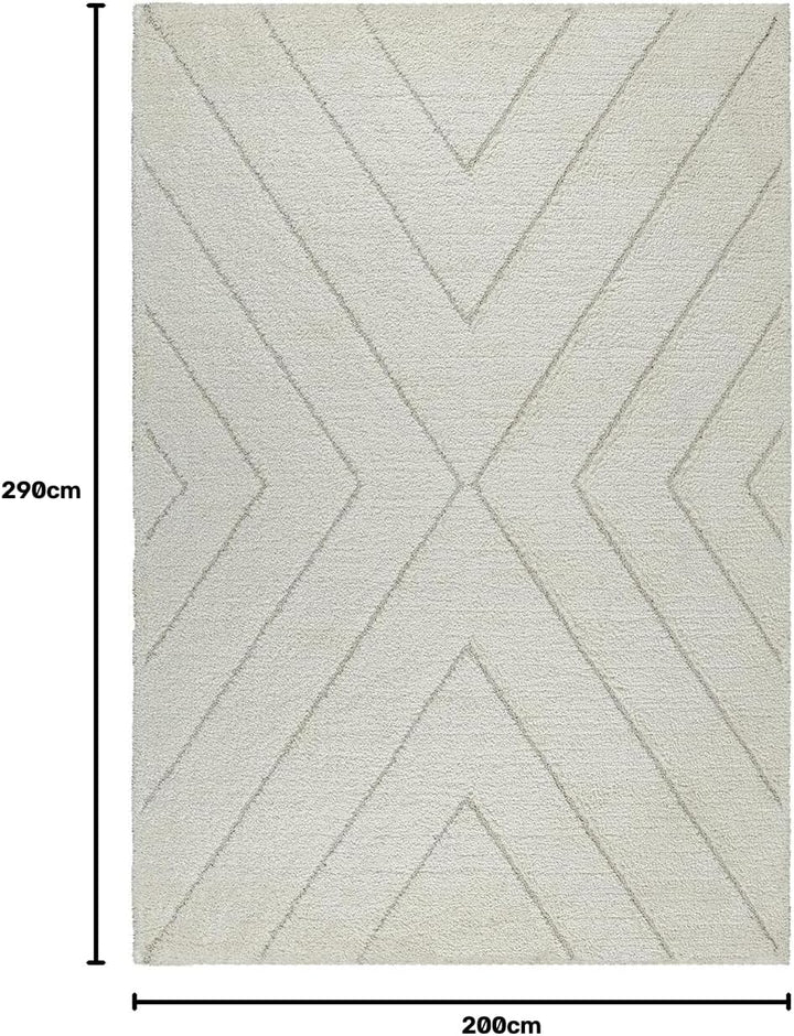 the carpet Velvet eleganter Designer Teppich Wohnzimmer, weicher &amp; pflegeleichter Hochflor Wohnzimme