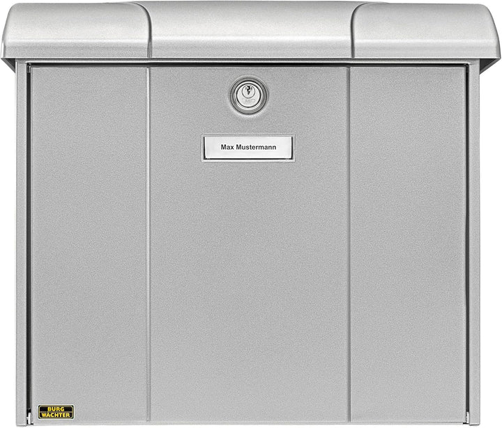 Burg-Wächter Briefkasten mit aufklappbarem Regendach, A4 Einwurf-Format, EU Norm EN 13724, Verzinkte