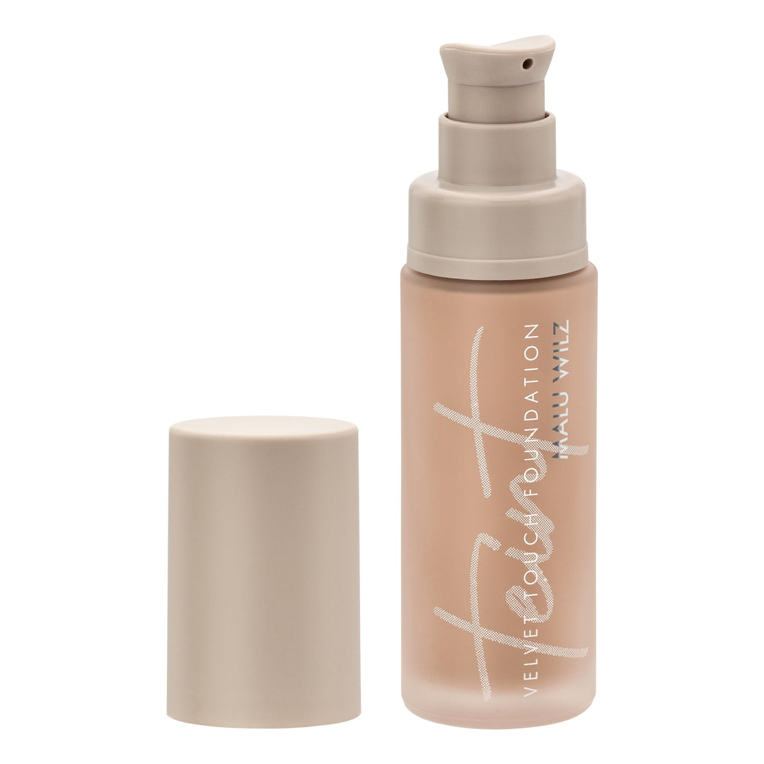 Malu Wilz Velvet Touch Foundation True Dark Sand 30ml I Skincare Creme Make up für makellosen Teint